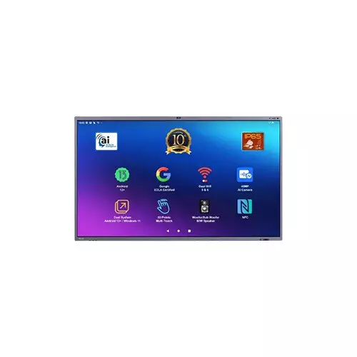 Horion 86M6APro 86" Interactive Flat Panel Display With 48MP WebCam & Microphone