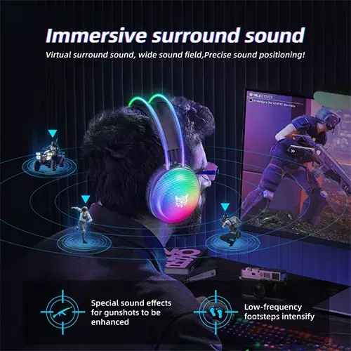 Onikuma X29 RGB Wired Gaming Headphones-2