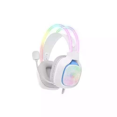 ONIKUMA X22 Cool RGB Dynamic Light Wired Gaming Headset (White)