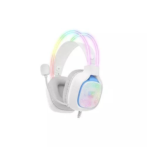 ONIKUMA X22 Cool RGB Dynamic Light Wired Gaming Headset (White)