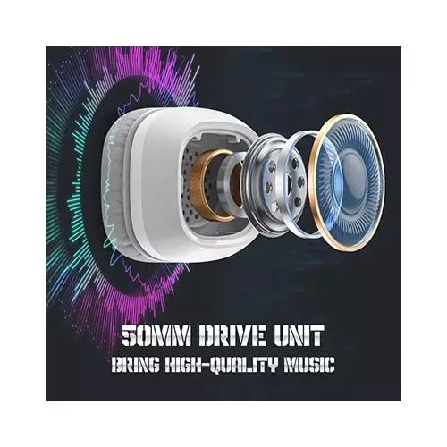 ONIKUMA X22 Cool RGB Dynamic Light Wired Gaming Headset (White)-3