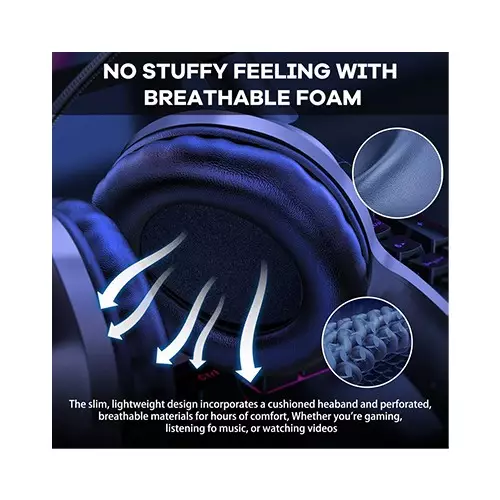 Onikuma X7 PRO RGB Light Noise-canceling Wired Gaming Headset - 3