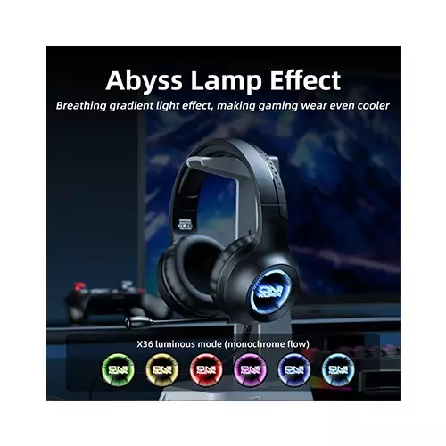 ONIKUMA X36 RGB 3.5mm Over-Ear Gaming Headset - 3