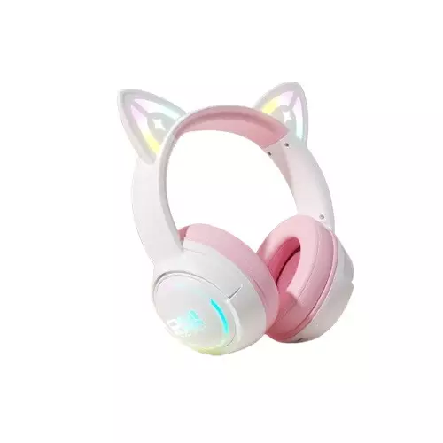 ONIKUMA GT838 Wireless RGB Gaming Pink Headset with Microphone