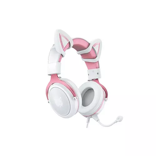 ONIKUMA X10 Pink Cat Ears Stereo Noise Cancellation Gaming Headset-4