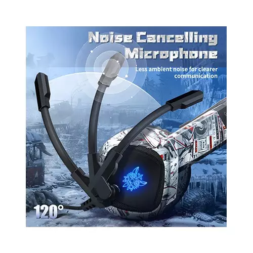 ONIKUMA K19 RGB Professional Gaming Headphone (Camou-White)-gallery-1