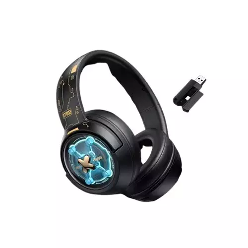 Onikuma GT802 Triple Mode Wireless Stereo RGB Gaming Black Headphone - 1