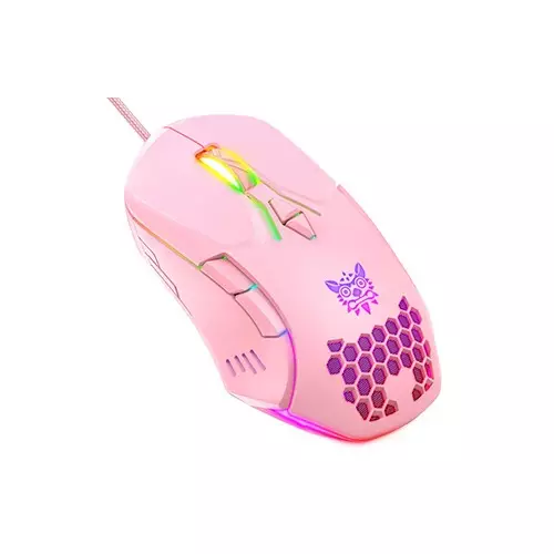 ONIKUMA CW902 RGB Wired Gaming Mouse (Pink)