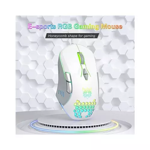 ONIKUMA CW902 RGB Wired Gaming Mouse (White)-gallery-1