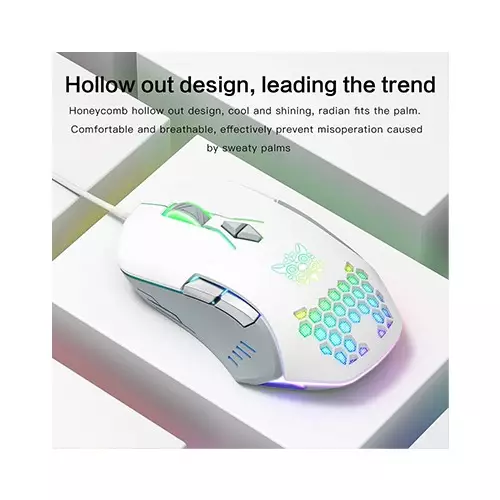 ONIKUMA CW902 RGB Wired Gaming Mouse (White)-gallery-3