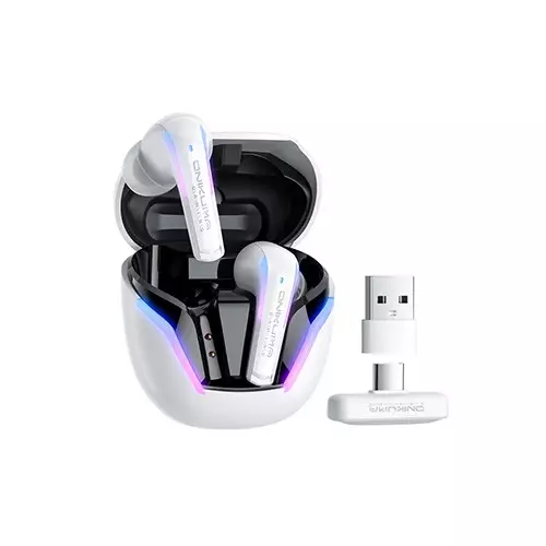 ONIKUMA T27 2.4G Wireless Gaming Earbuds with ENC Mic White