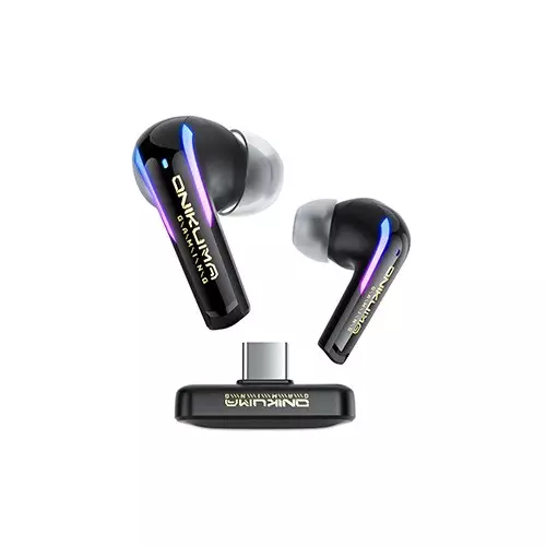 ONIKUMA T27 2.4G Wireless Gaming Earbuds with ENC Mic Black - 1