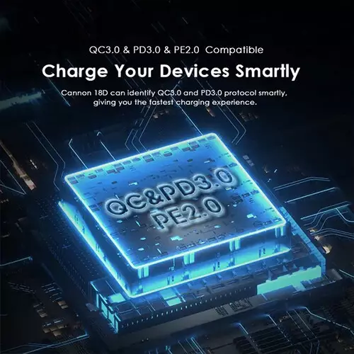 Oraimo Cannon 18D OCW-5183E+M53 18W QC & PD3.0 PE20 Wall Charger with Micro USB Cable-gallery-3