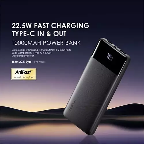 Oraimo Toast 22.5 Byte 10000mAh 22.5W Fast Charging Power Bank-gallery-1