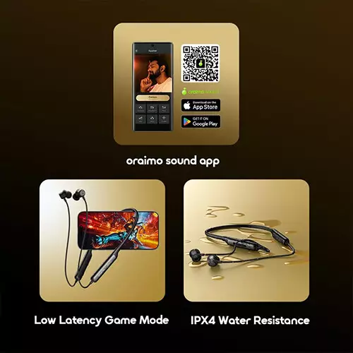 Oraimo Necklace 5 Tahsan Tuned ANC Bluetooth Neckband-gallery-4