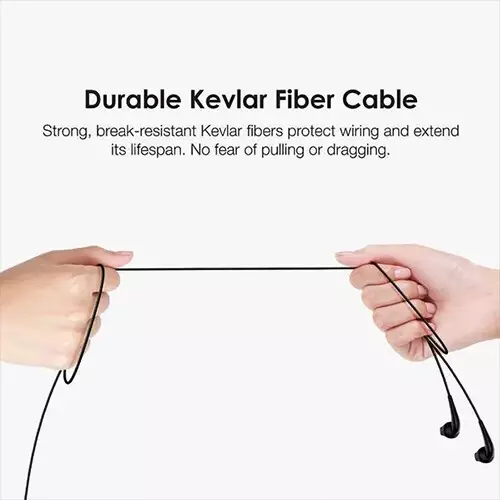 Oraimo Halo 2S 3.5mm Half In-Ear Wired Earphone (Black)-gallery-3