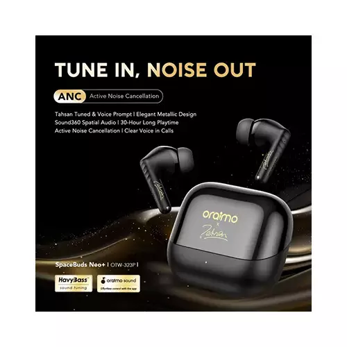 Oraimo SpaceBuds Neo+ ANC Spatial Audio True Bluetooth Earphones (LIGHTGOLD) - 1