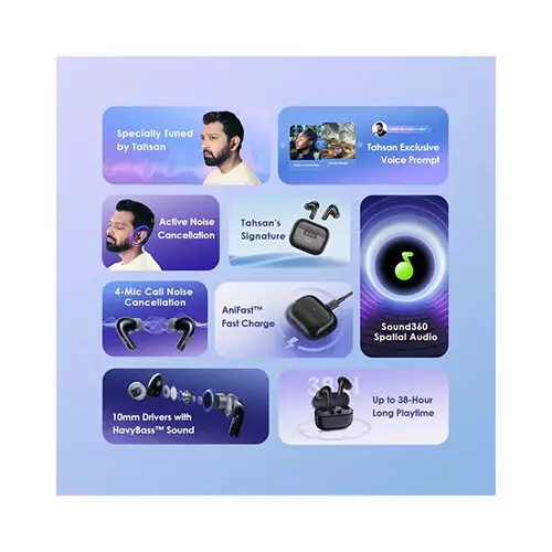 Oraimo SpaceBuds Z ANC True Wireless Earphones - 4