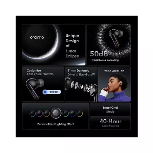 Oraimo SpaceBuds Hybrid ANC True Wireless Earbuds-gallery-4