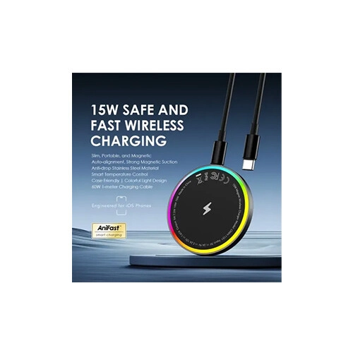 Oraimo OWH-1151 PowerDock 15W Magnetic Wireless Charging Pad-gallery-1