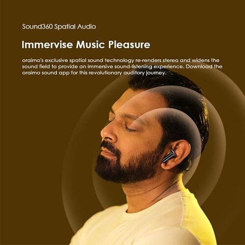 Oraimo FreePods Neo x Tahsan True Wireless Earbuds(Light Gold) - 1