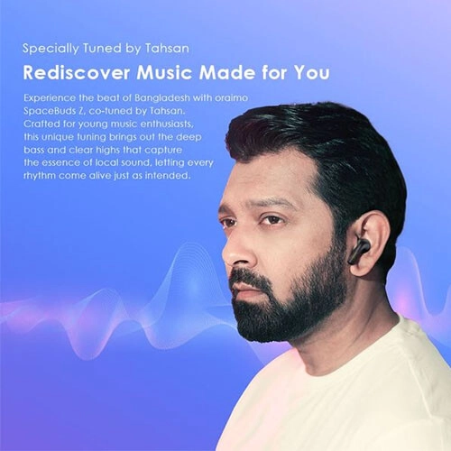 Oraimo SpaceBuds Z ANC True Wireless Earphones (Elemental Blue) - 1