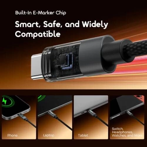 Oraimo DigiLine OCD-175CC 100W 1.2 Meter Type-C Cable with Display - 2