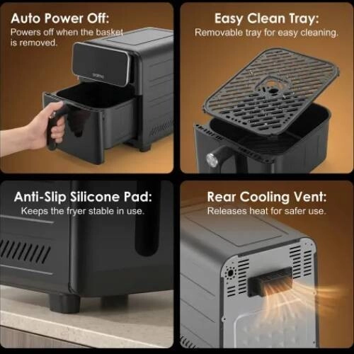Oraimo Intellifry 1600W 9L (OAF-502A) Air Fryer - 4
