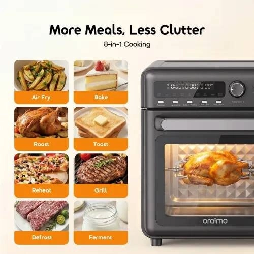 Oraimo BakeAir Pro 8-in-1 (OAO-561A) 1850W 20L Air Oven - 1