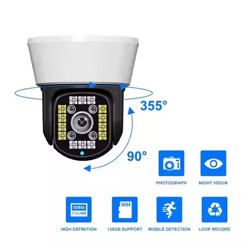 Champion V380 Pro Dome Lan Port Wifi IP Camera-gallery-1