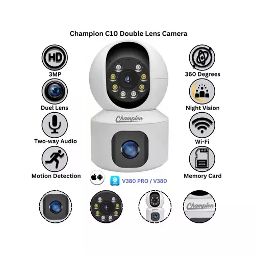 Champion C10 Double Lens Wifi IP Camera-1