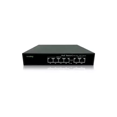 Nexakey NS600S-4P2U 4 Port 100M Unmanaged PoE Switch