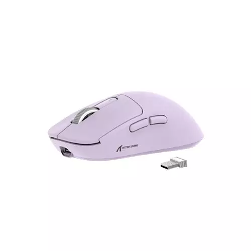 ATTACK SHARK X3 Lightweight Tri-Mode 26000 Wireless Gaming Mouse purple-gallery-1