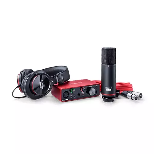 Focusrite Scarlett Solo Studio 3rd Gen USB Audio Interface and Recording Bundle - 1