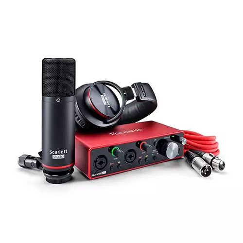 Focusrite Scarlett 2i2 Studio 3rd Gen USB Audio Interface and Recording Bundle