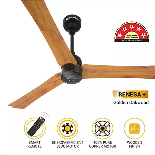 Atomberg Renesa+ AT-102 56 Inch BLDC Ceiling Fan with Remote-gallery-1