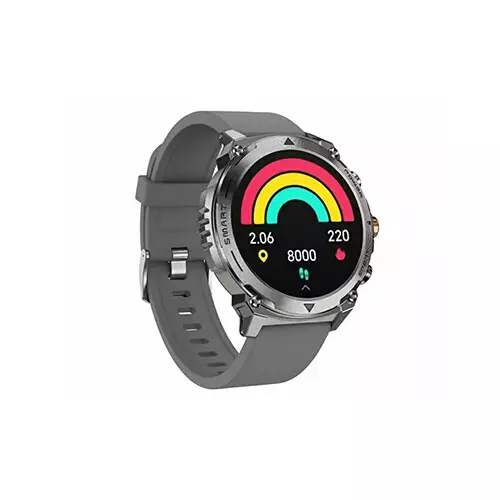 Blisbond Titan AMOLED Bluetooth Calling Smart Watch (Silver)-gallery-1