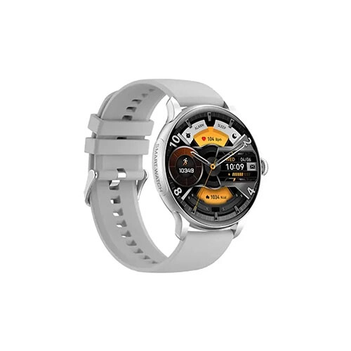 Blisbond Senor AMOLED 1.43" Display Bluetooth Calling Smart Watch (Silver)