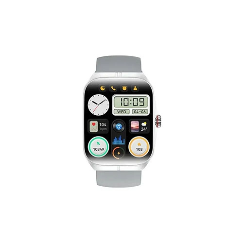 Blisbond Crescent AMOLED 1.95" Display Bluetooth Calling Smart Watch (Gray)
