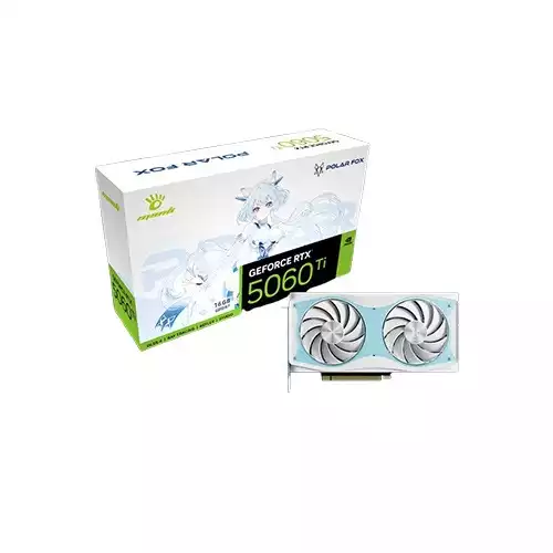 Manli Polar Fox GeForce RTX 5060 Ti OC 16GB GDDR7 Graphics Card