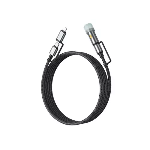 BWOO BO-X307 4-in-1 Lightning & Type-C Charging Cable with Lighter-gallery-1