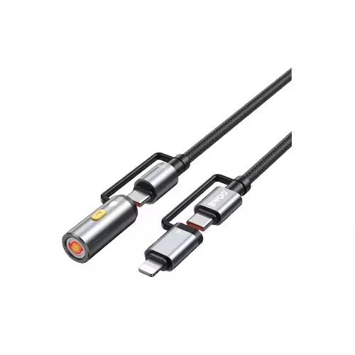 BWOO BO-X307 4-in-1 Lightning & Type-C Charging Cable with Lighter-gallery-2