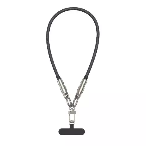 BWOO BO-X309 2 In 1 Type-C to Lightning Charging Cable Built-in Phone Lanyard-gallery-1