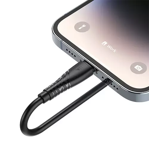 BWOO BO-X318L 3A 1M USB-A to Lightning Charging Cable-gallery-2