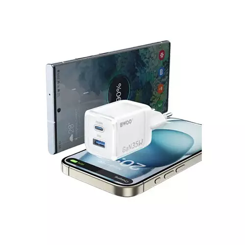 BWOO BO-CDA222 35W 2-Port Fast GaN Charger Adapter - 0