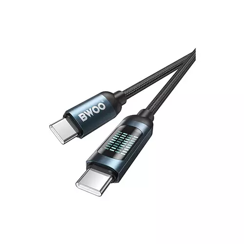 BWOO BO-X304C-C 60W 1M Type-C to Type-C Cable with LED Display-gallery-2
