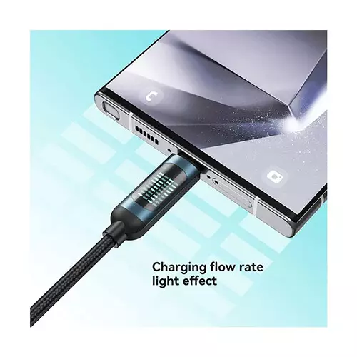 BWOO BO-X304C-C 60W 1M Type-C to Type-C Cable with LED Display-gallery-3