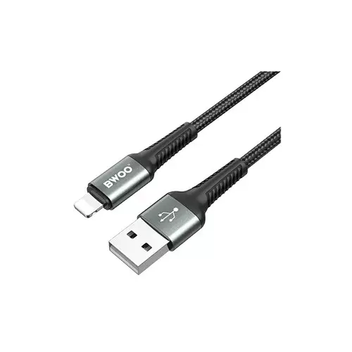BWOO BO-X288L USB Male to Lightning Male 2m Black Cable