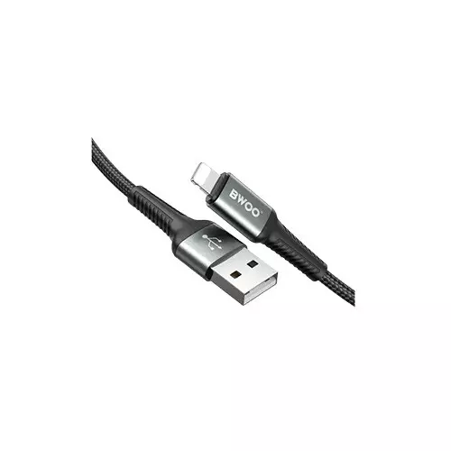 BWOO BO-X288L USB Male to Lightning Male 2m Black Cable - 2
