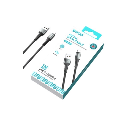 BWOO X288L USB To Lightening  Nylon 1M Cable - 2